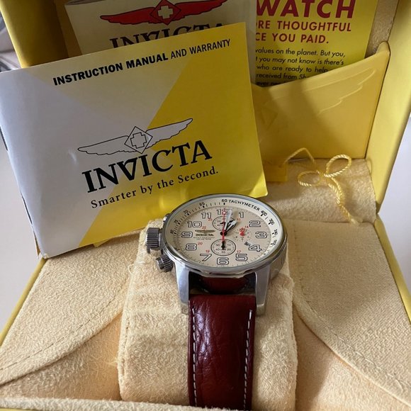 Invicta Men's 2772 I-Force Quartz Chronograph Ivory Dial Watch - Picture 6 of 6